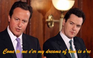 David Cameron and George Osbourne at Northern Rock Conference