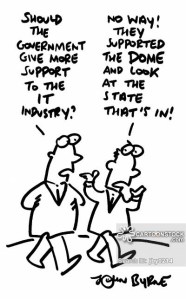 "Should the government give more support to the IT industry?"