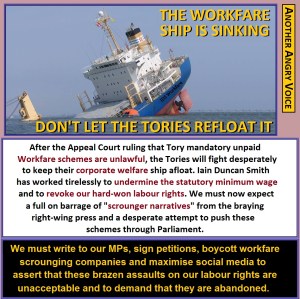 Workfare sinking ship