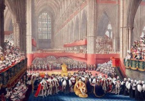 Coronation of George IV, 1821, Westminster Abbey.