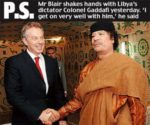blair-gadaffi Just Good friends
