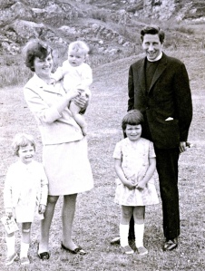 Douglas Alexander (in his mother's arms) and his family at his baptism on the Isle of Iona