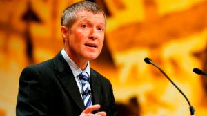 Leader of the Scottish Liberal Democrats, Willie Rennie, speaks during the Liberal Democrats annual conference in Brighton, southern England September 25, 2012. REUTERS/Luke MacGregor (BRITAIN - Tags: POLITICS)