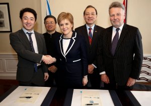 Scotland will work with Chinese partners to bring about infrastructure projects with a potential value of £10 billion following the signing of an agreement by First Minister Nicola Sturgeon.