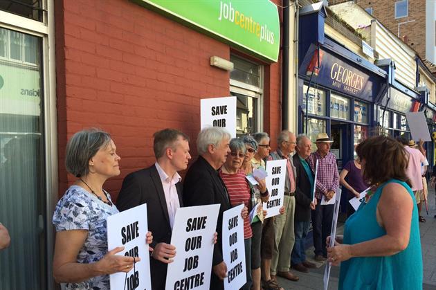 jobcentre-plus-closure-protest