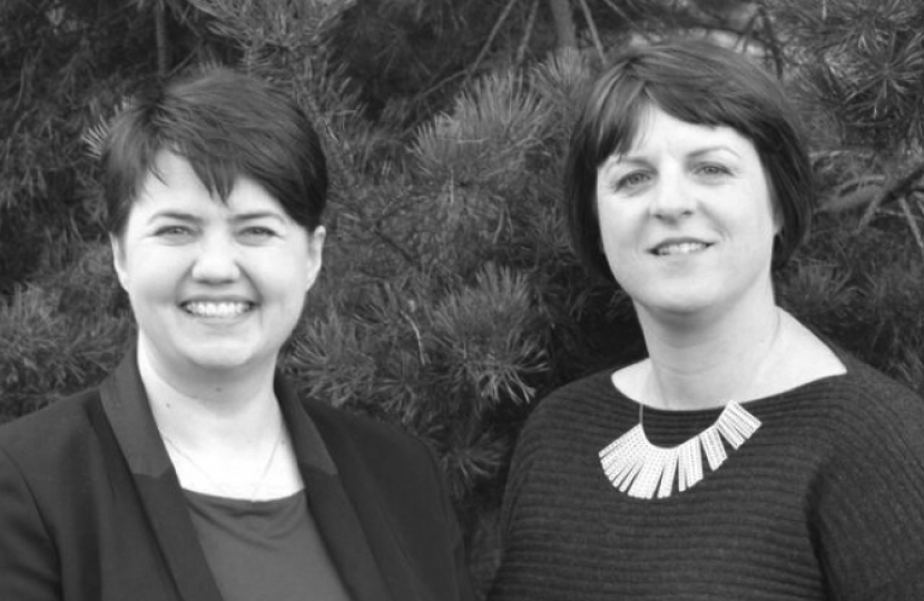 Katie Mackie with Ruth Davidson